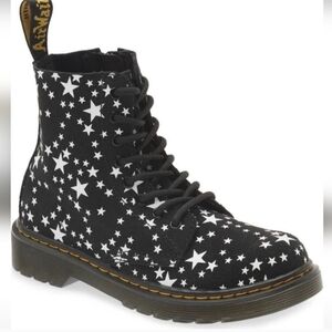 Dr. Martens Black and White Star Boots